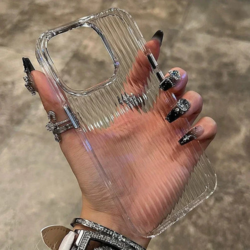 Soft Corrugated Transparent Phone Case