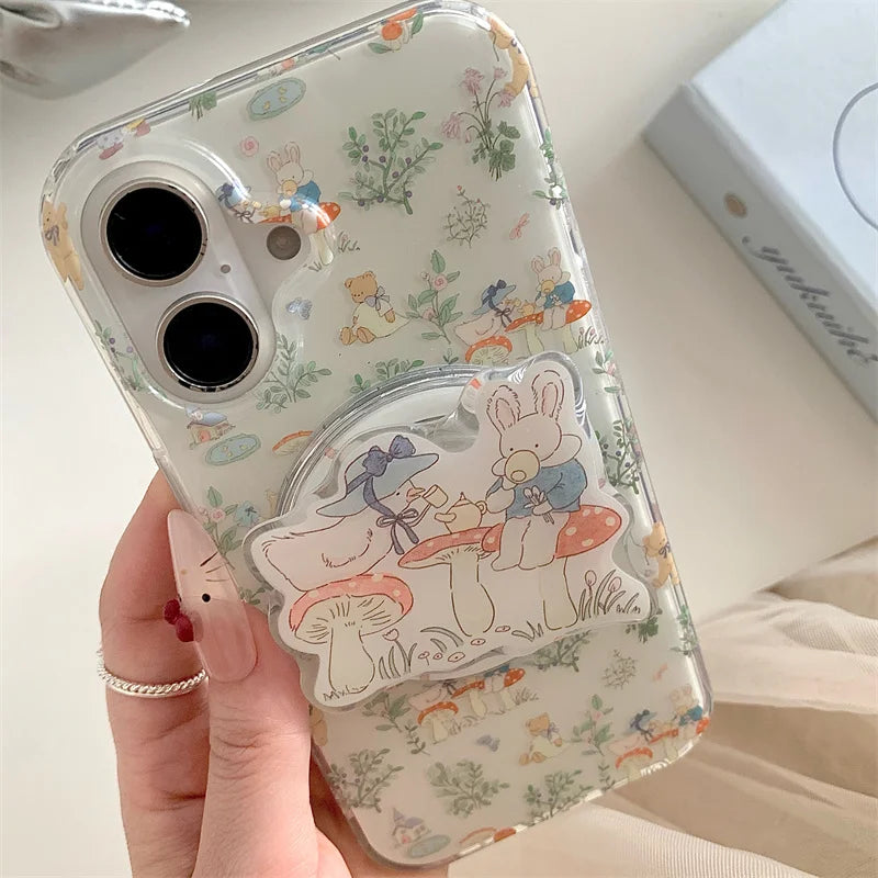 Cute Rabbit Magnetic Phone Case