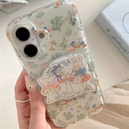 Cute Rabbit Magnetic Phone Case