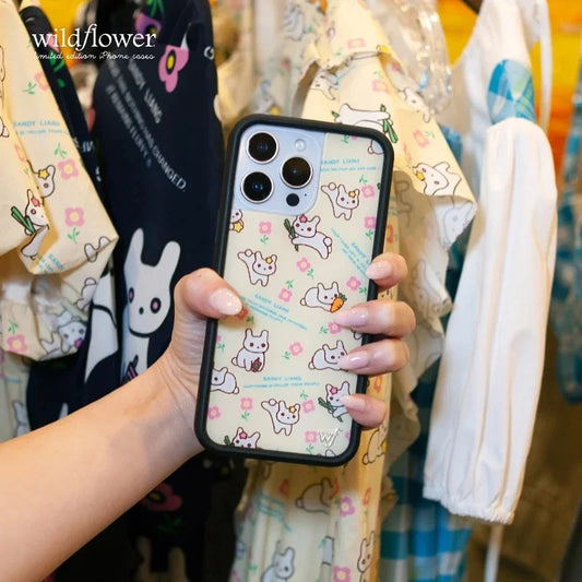 Wildflower Sandy Carrot Bunnies Cute Girl Phone Case For iPhone
