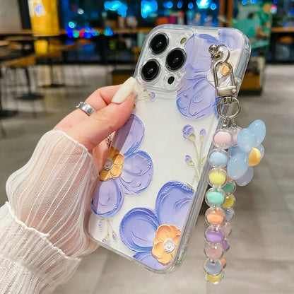 Flower Clear Silicone Phone Case For iPhone