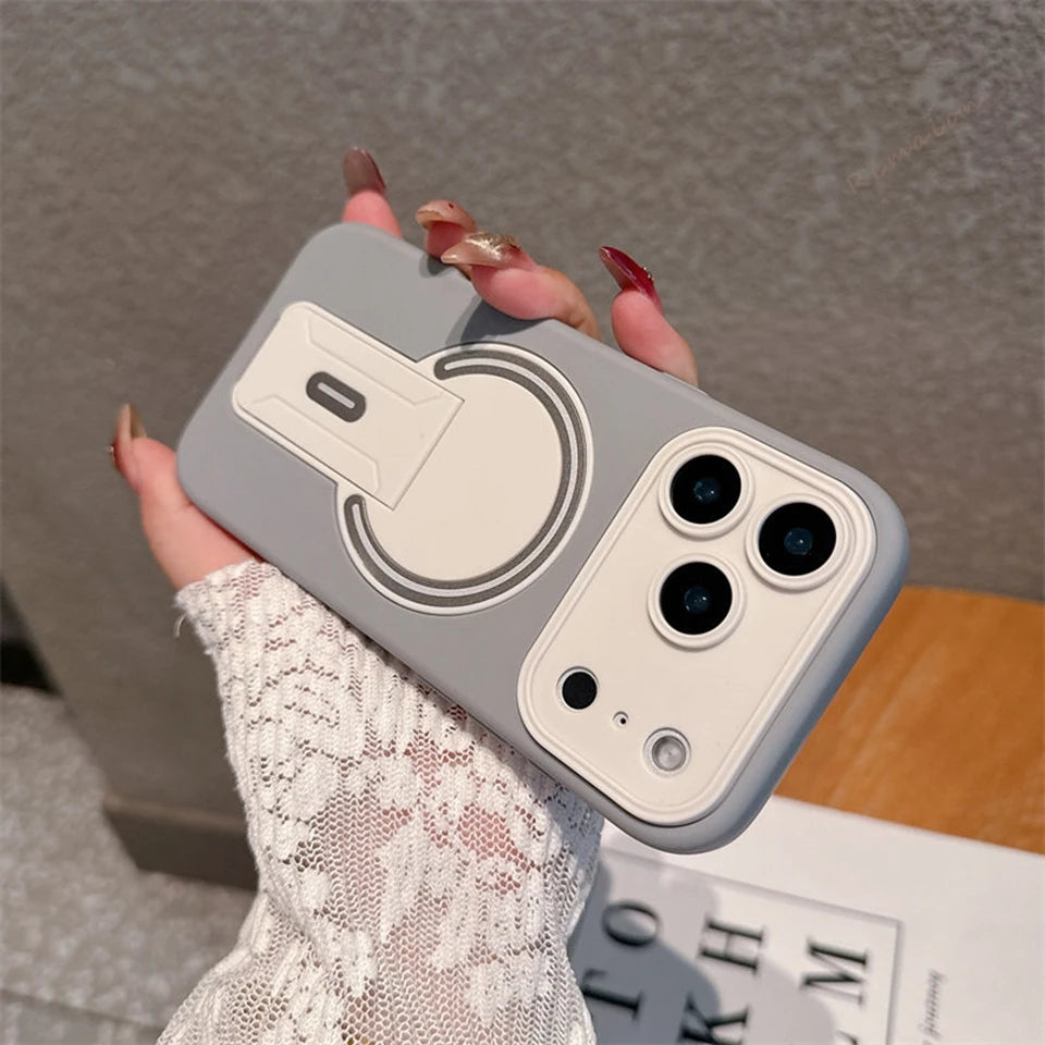 Official Stand Magnetic Phone Case For iPhone