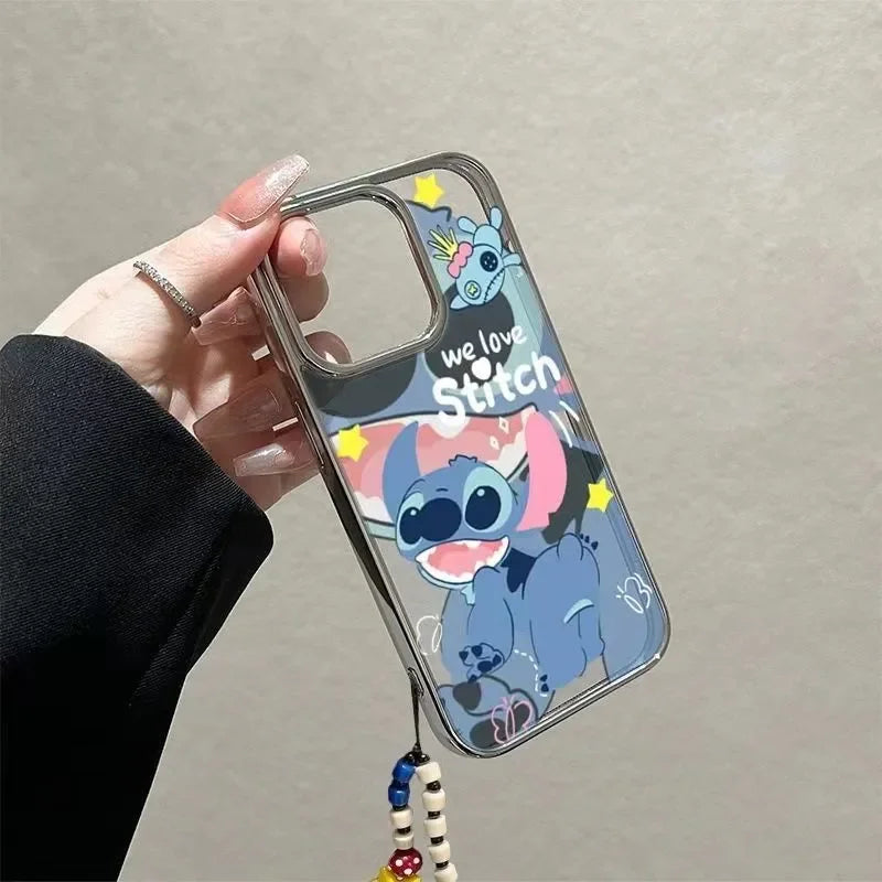 Stitch Naughty Love Happy Cute Phone Case For iPhone