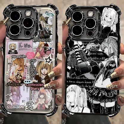 Anime Misa Death Note Four Corner Anti Fall Case  For iPhone