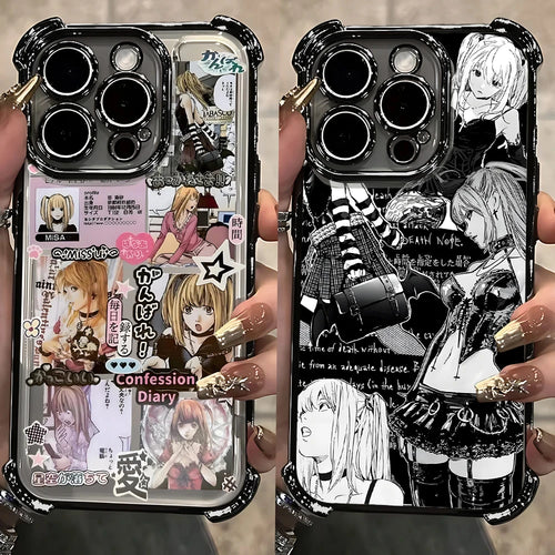 Anime Misa Death Note Four Corner Anti Fall Case  For iPhone