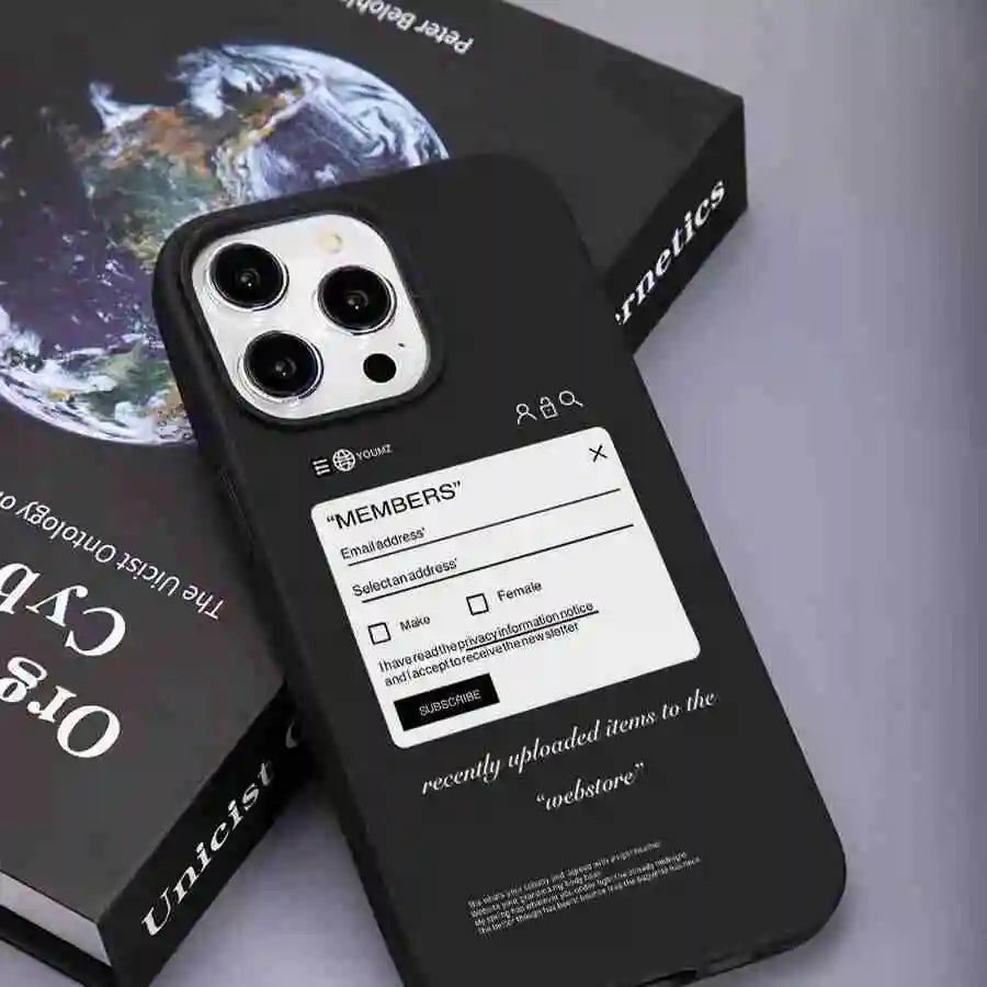 English Letter Label Trendy Phone Case