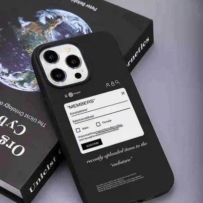 English Letter Label Trendy Phone Case