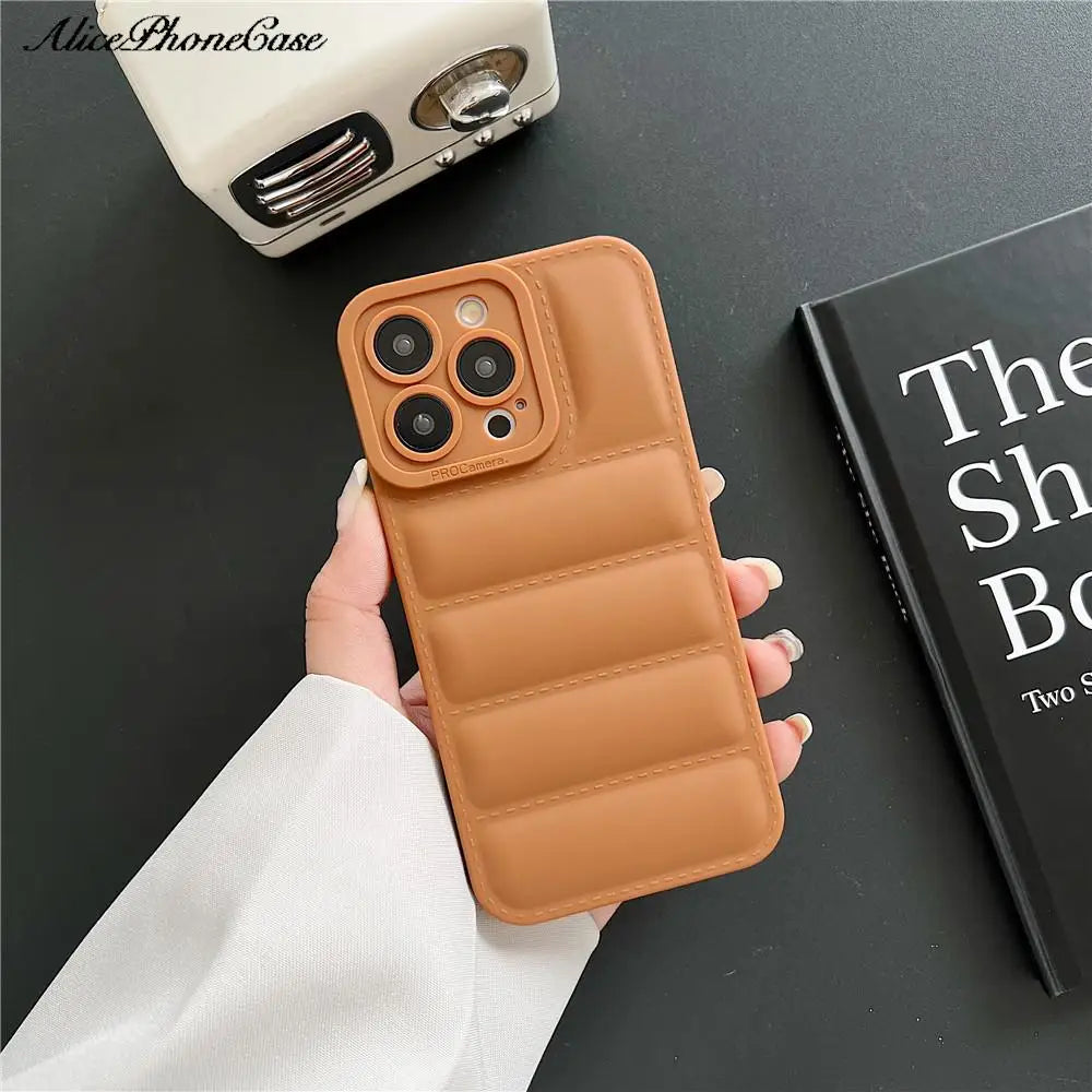 Down Jacket TPU Phone Case For iPhone