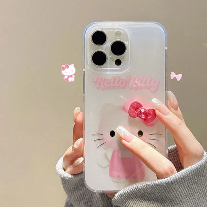 Hello Kitty Bow Kawaii Pink Phone Case For iPhone