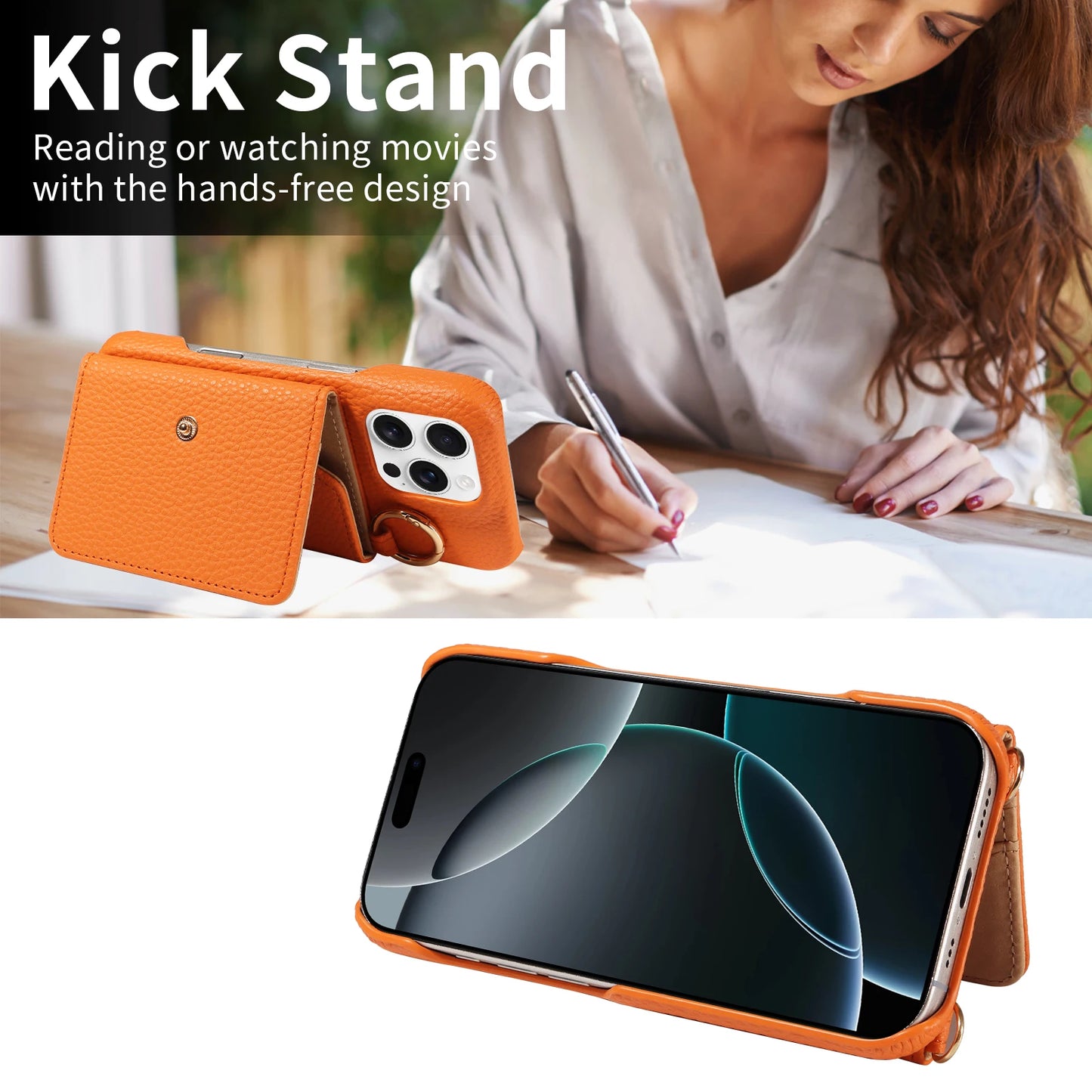 PU Leather Phone Case For iPhone