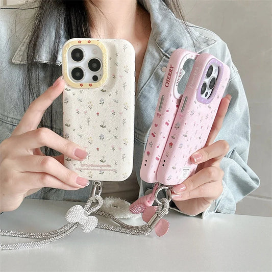 Korean Cute Flower Cherry Phone Case