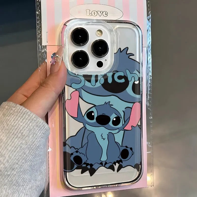 Stitch Angel Cute Phone Case For iPhone