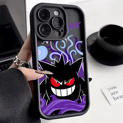 Anime Gengar Pikachu Soft Silicone Phone Case