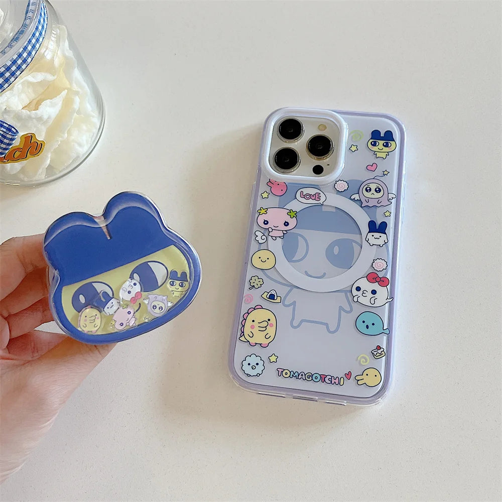 Funny Cartoon Magnetic Stand Phone Case