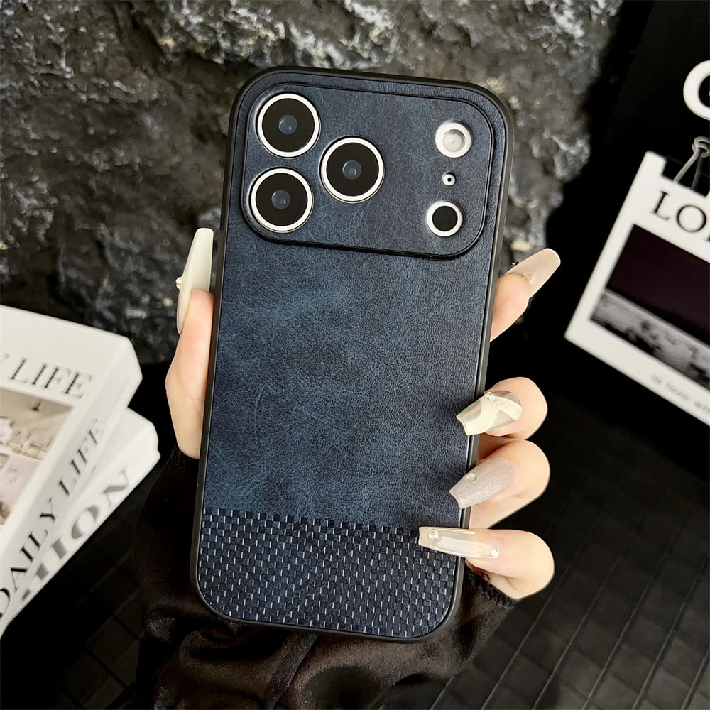 Luxury Soft Leather Case For iPhone