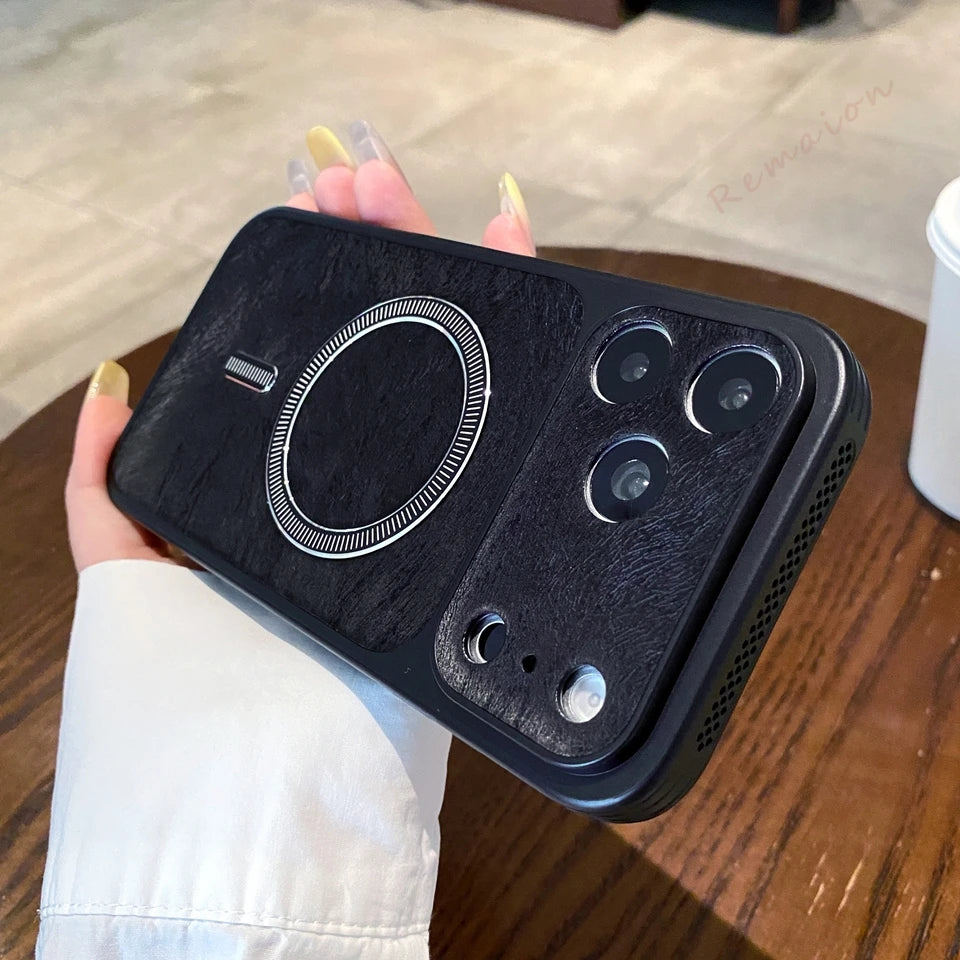 Fashion Heat Dissipation Magnetic Phone Case For iPhone