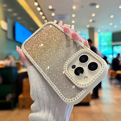 Transparent Diamond Phone Case For iPhone
