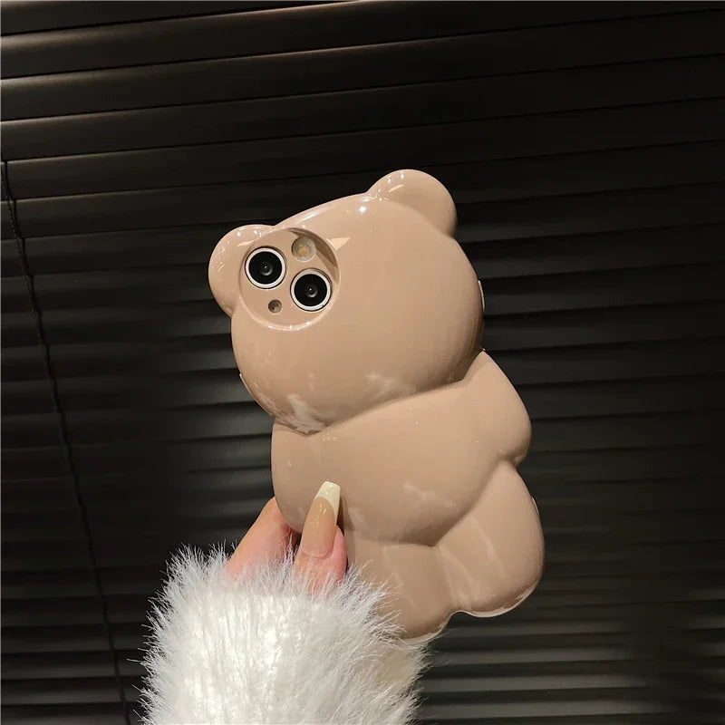 Glitter Bear Cute Phone Case