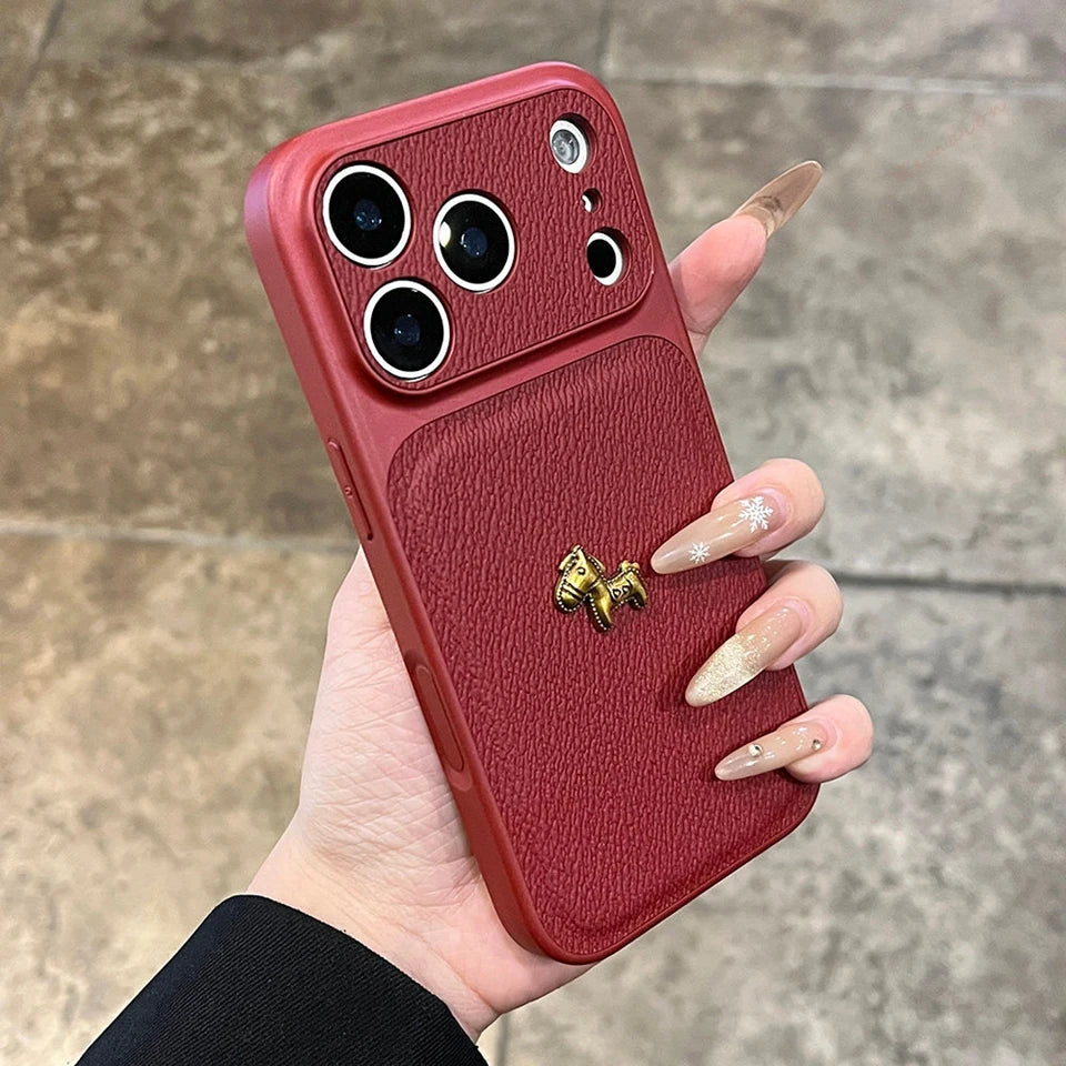 3D Big Window Horse Phone Case For iPhone