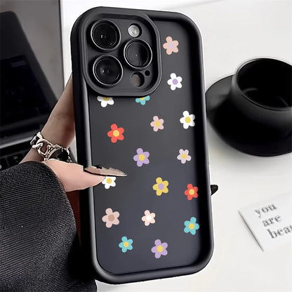 Flower Shockproof Silicone Cover Soft Funda Phone Case