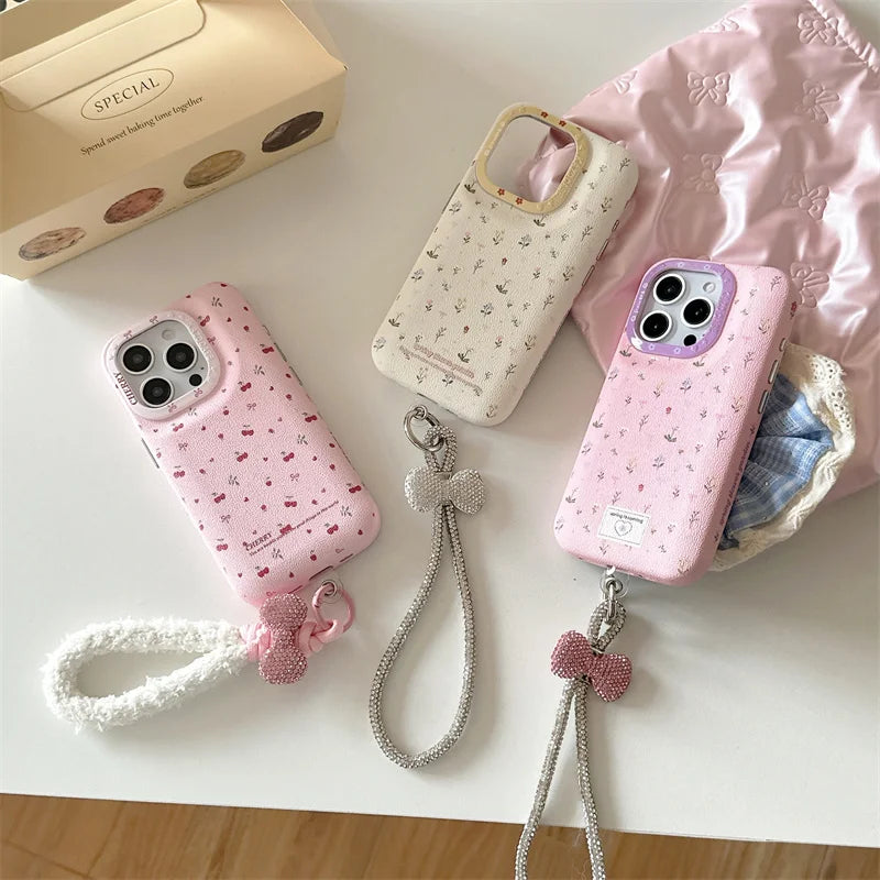 Korean Cute Flower Cherry Phone Case