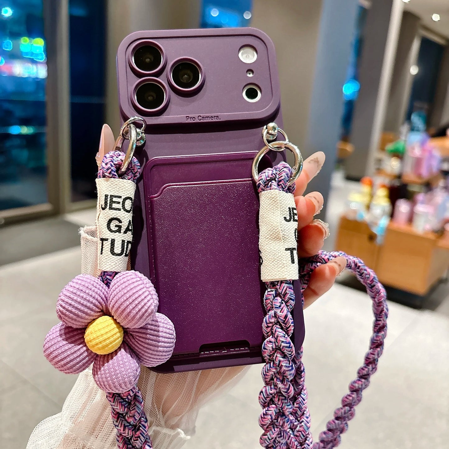 Braided Crossbody Lanyard Phone Case For iPhone