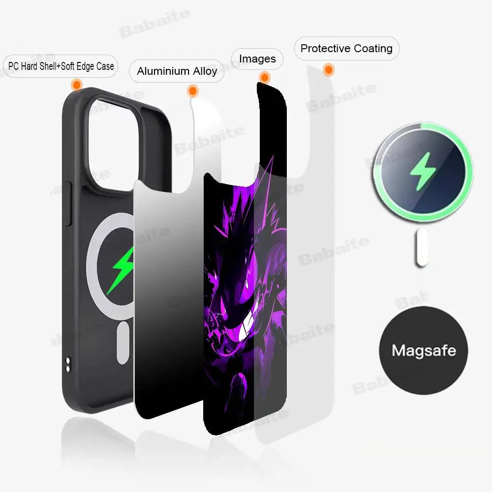 Anime Gengars Phone Case Magnetic Case For iPhone