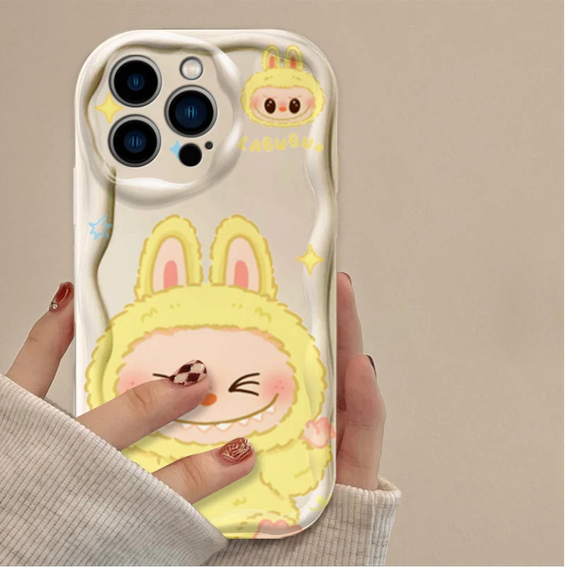 Funny Cute Labubu 3D Clear Phone Case