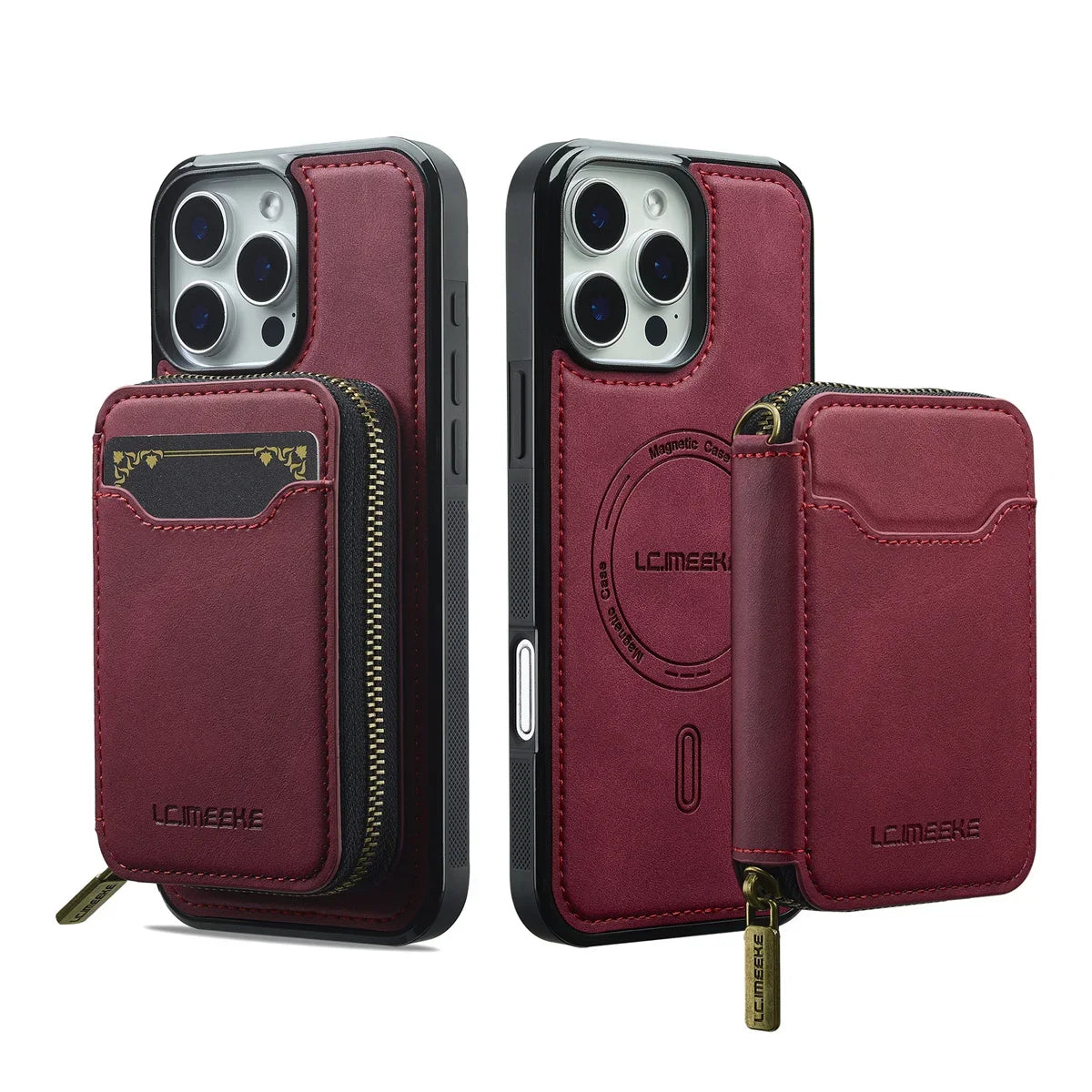For Magsafe Magnetic Leather Phone Case For iPhone