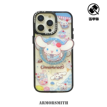 Magnetic Holder Magsafe Wireless Cute Cartoon Sanrio Cinnamoroll Charge Phone Case For iPhone