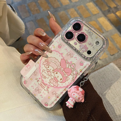 Leather Little Sheep Melody Phone Case With Bracelet Phone Case For iPhone