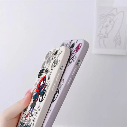 Phone Case For iPhone Siderman Miles Morales Cute Silicone Back Cover