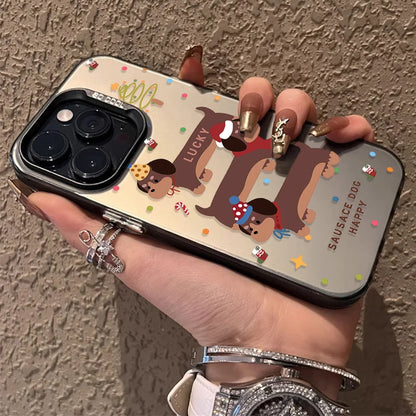 Cartoon Dachshund Dog Case For iPhone