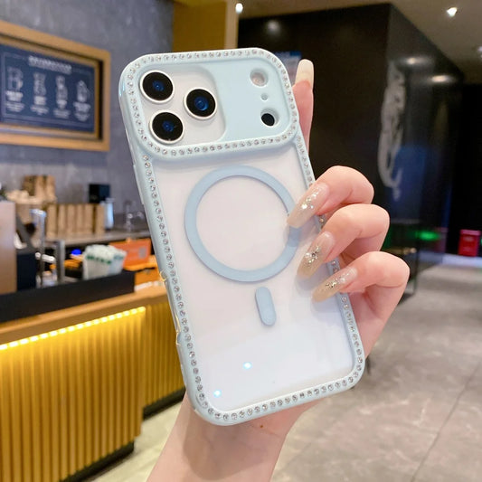 Glitter Rhinestones Laser Diamond Phone Case For iPhone