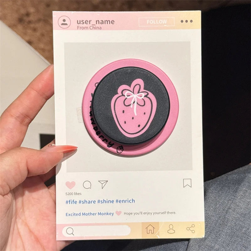 Line Strawberry Magnetic Phone Case