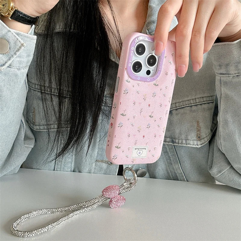 Korean Cute Flower Cherry Phone Case