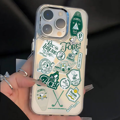New Sport Snoopys Green Phone Case For iPhone