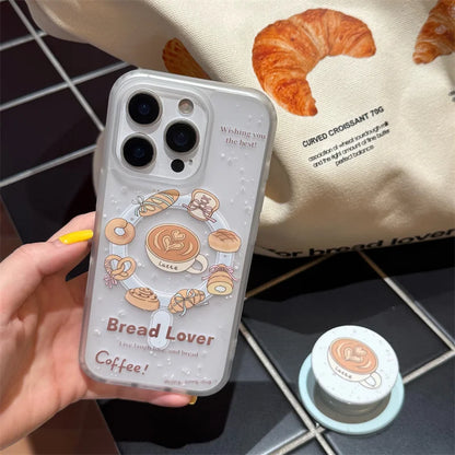 Fashion Bread Latte Coffee Cell Phone Case