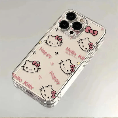 Sanrio Hello Kitty KT Head Bow Phone Case For iPhone