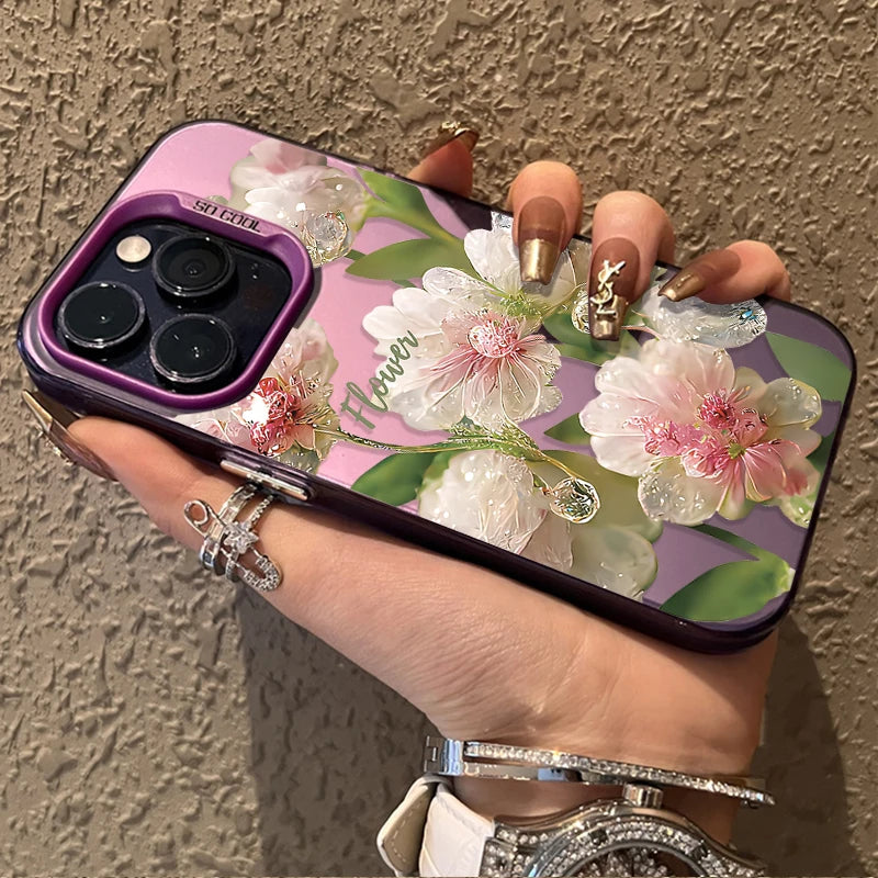 White Lotus Phone Case For iPhone
