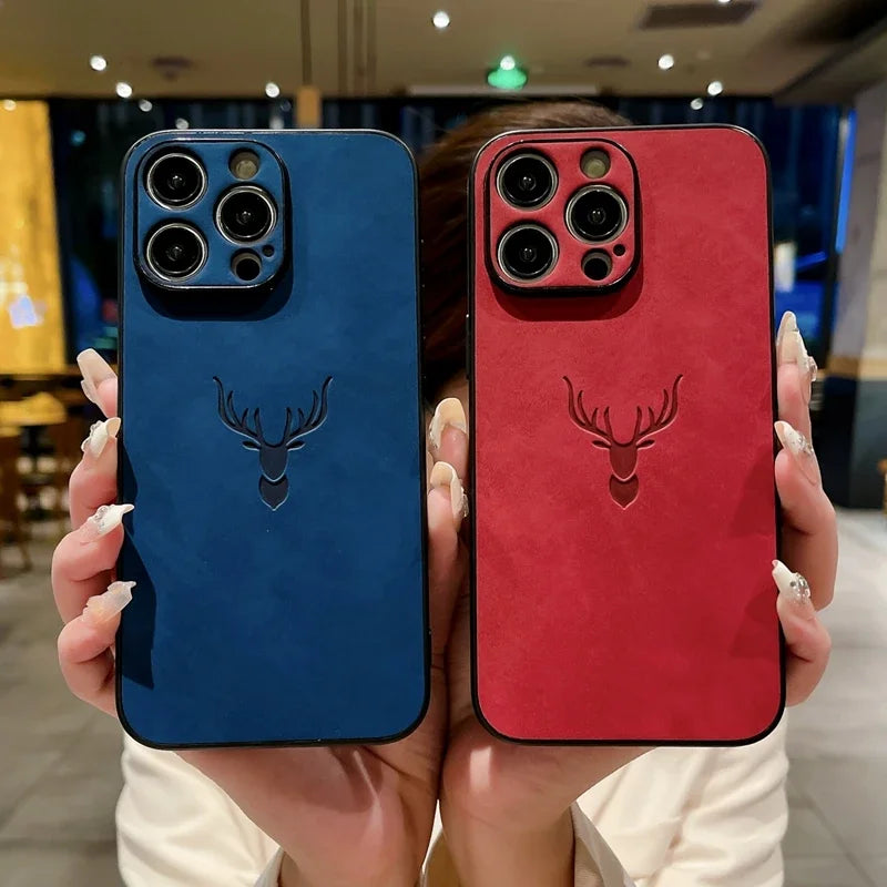 Luxury Cortex Deer Matte Phone Case