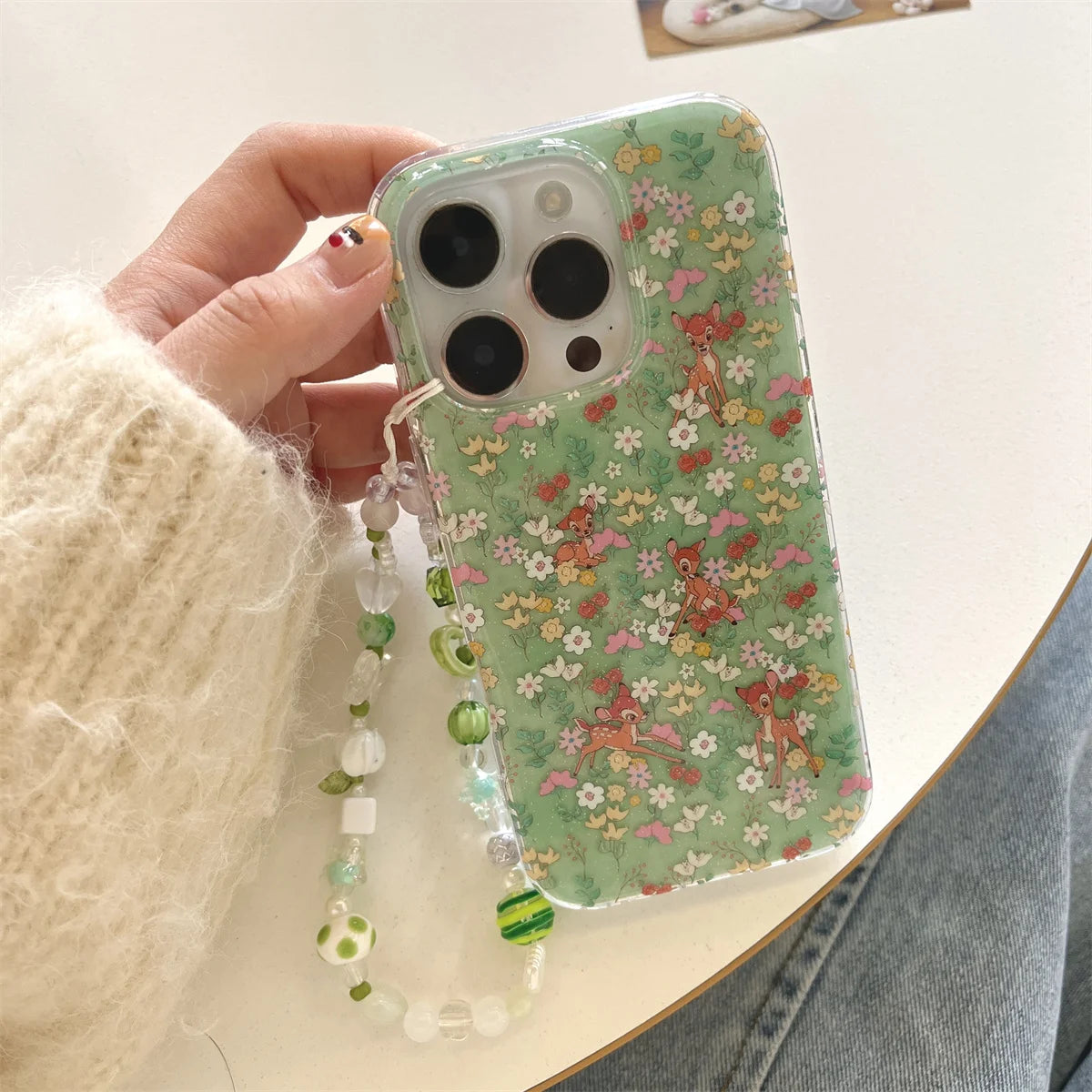 Vintage Oil Painting Animal Picnic Garden Electroplated Chic Phone Case