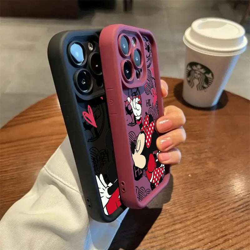Disney Minnie Mickey Mouse Love Phone Case For iPhone