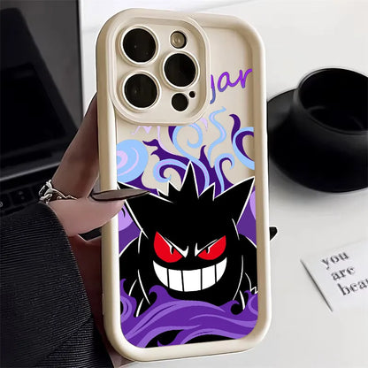 Anime Gengar Pikachu Soft Silicone Phone Case