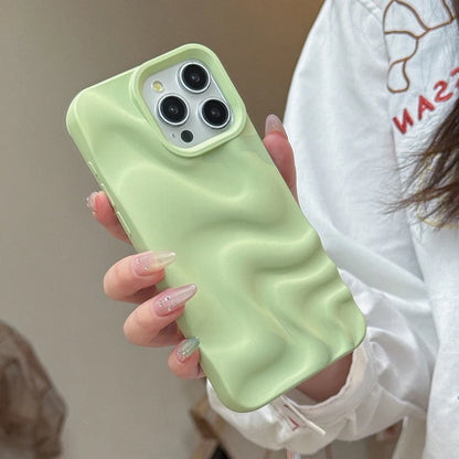 Fashion Mint Green Violet Fold Pattern Phone Case