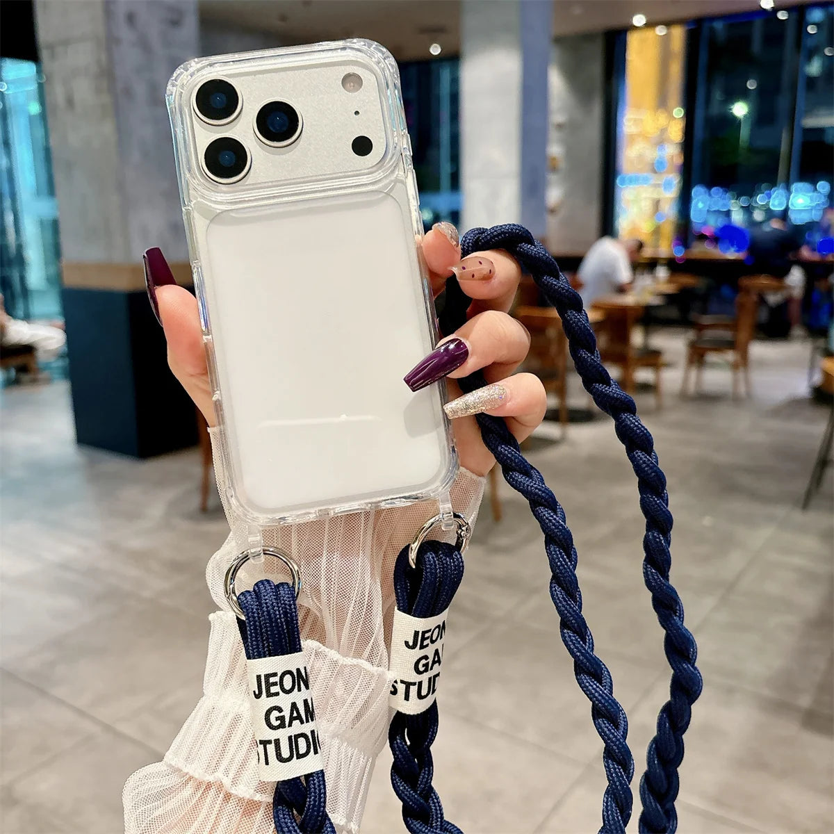 Crossbody Transparent  Phone Case For iPhone