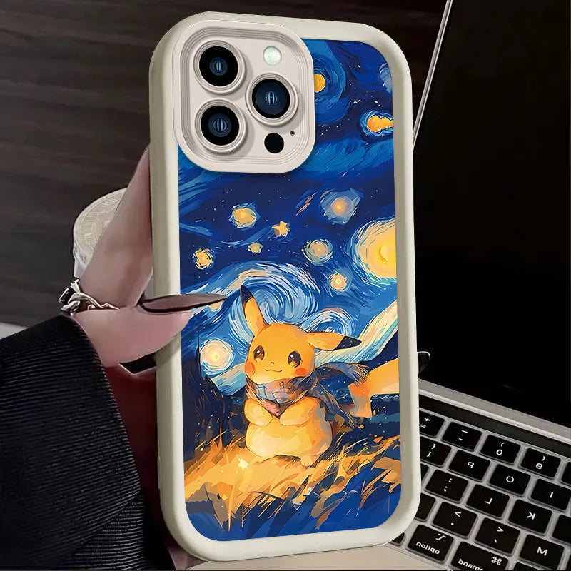 Lovely Pokemon Starry Sky Case For iPhone