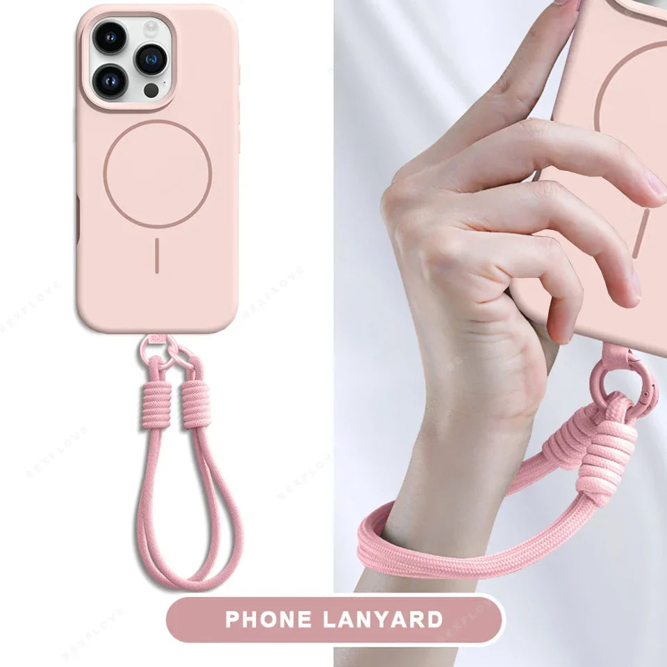 Magnetic Lanyard Phone Case For iPhone