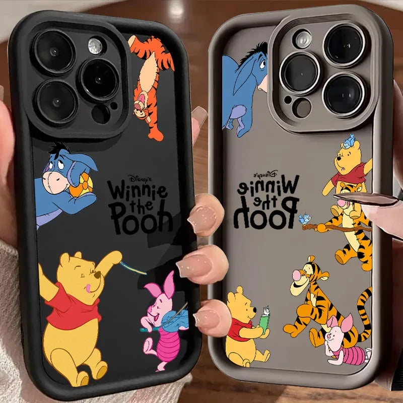 Winnie Piglet Tigger Cartoon Phone Case For iPhone