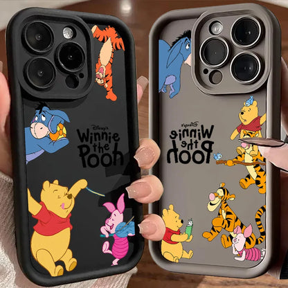 Winnie Piglet Tigger Cartoon Phone Case For iPhone